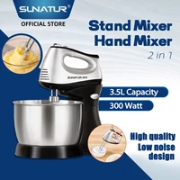 SUNATUR Electric Kitchen Blender & Beater, Supports Cream Mixing, Processor for Egg & Cake Baking Needs 1