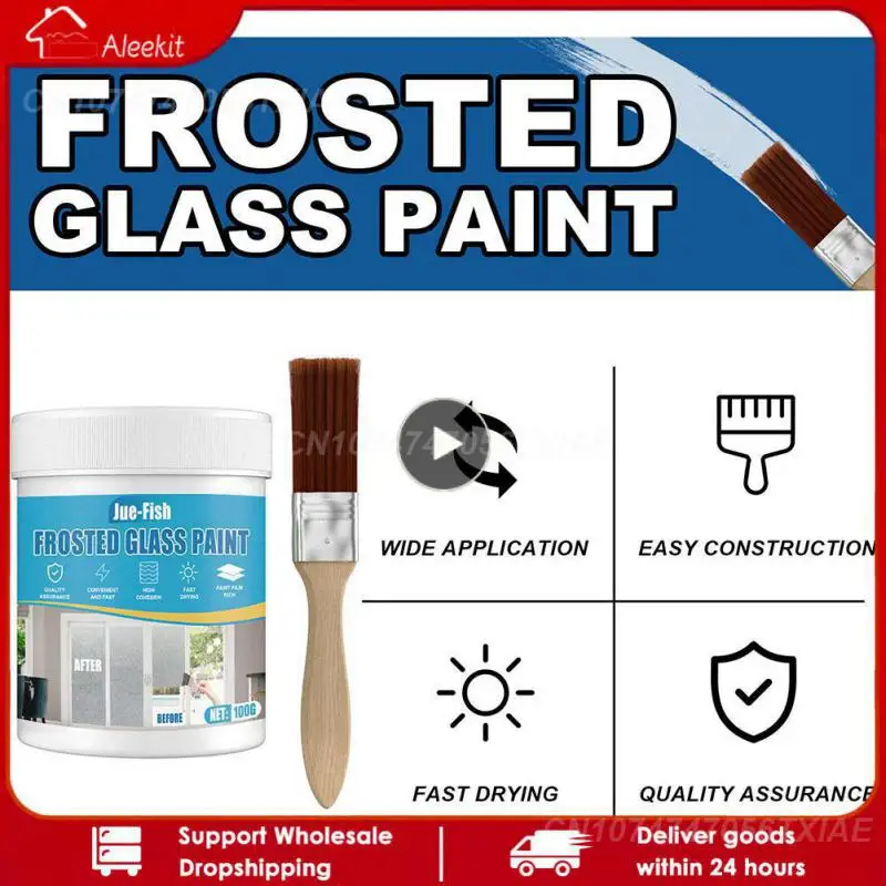 Frosted Glass Paint for Windows 100ml Door & Window Shading Frosted Glass  Paint Frost Paint for Home Drop Shipping - AliExpress