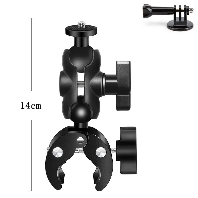 Versatile Double Socket Arm Clamp with Strong Clip