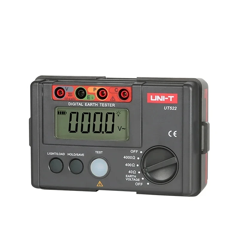Meteran Tanah 디지털 UT522, UNI-T UT522, 0-400V 0-4000 옴 AC, Penguji Resistensi Insulasi Dengan Penahan 데이터 및 Tampilan