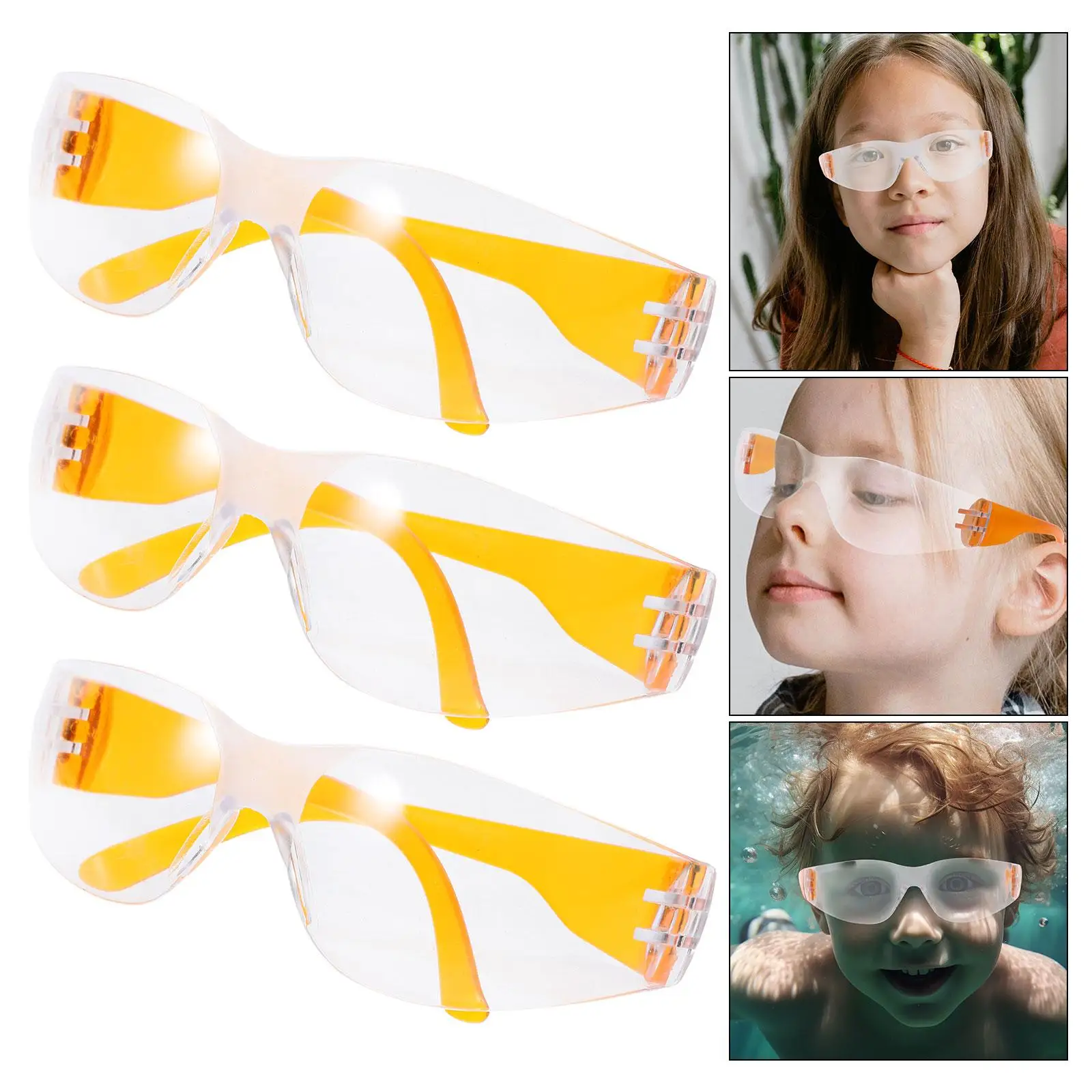 Children Safety Goggles 12 Pcs Children Safety Glasses Protective Safety Goggles Glasses Universal Computer Laboratory Eye Protection Spectacles Eyewear