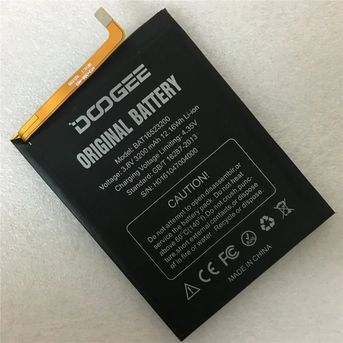 New Original Battery BAT16523200 MTK6750 Replacement 3600mAh Parts For DOOGEE Y6 Y6C Y6 Piano Smart Phone+ Free Tools