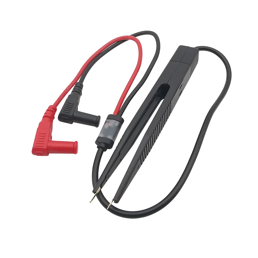SMD 칩 부품 멀티미터 테스트 후크 클립 핀셋 리드 LCR 테스트 도구 테스터 미터 펜 프로브, 4mm 바나나 플러그, 1 개
