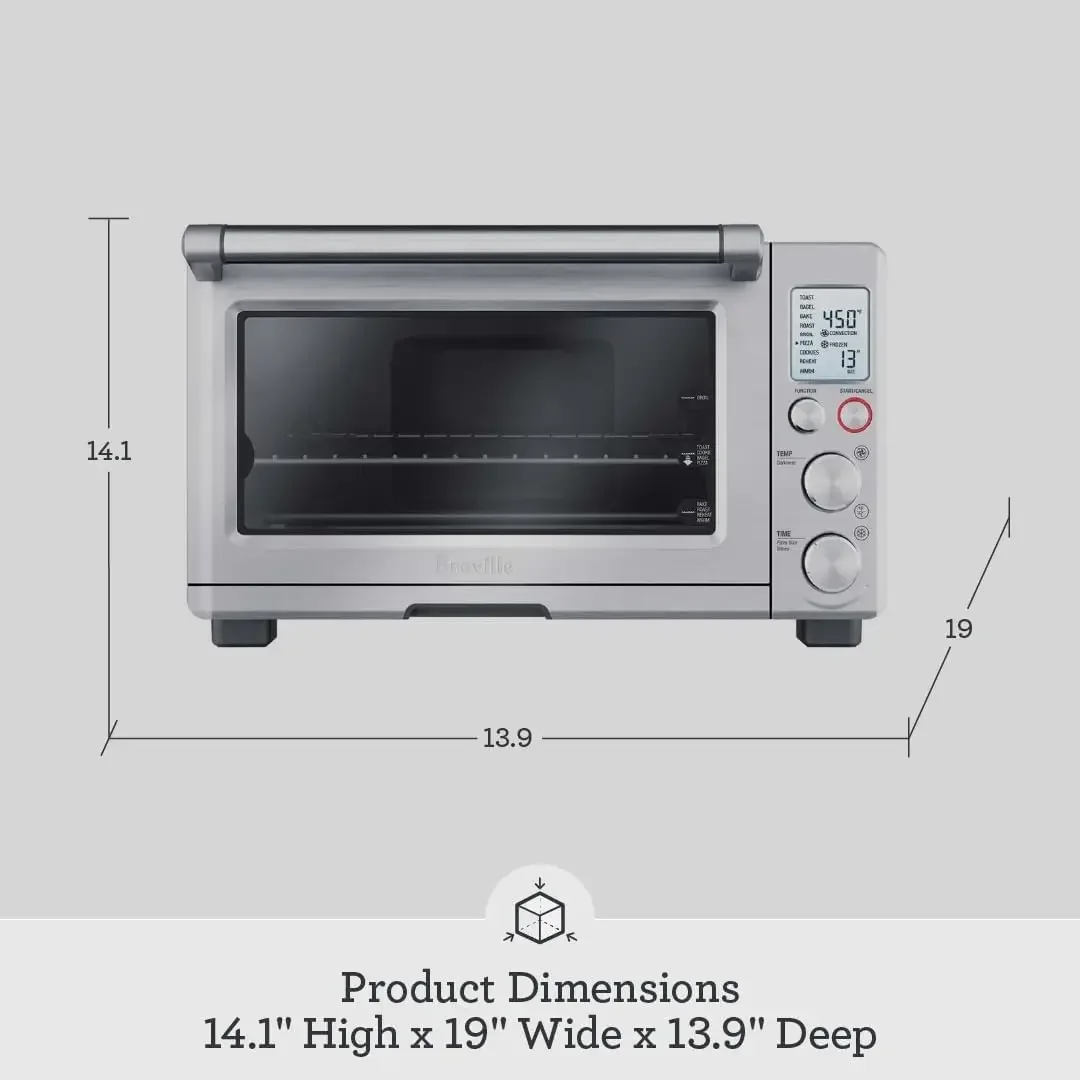 the Smart Oven®, Convection Toaster Oven, Small Electric Countertop Oven, BOV800XL, Brushed Stainless Steel 6