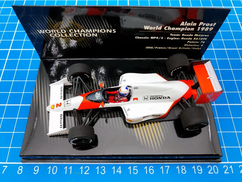 

Minichamps 1:43 F1 MP4-5 1989 Alain Prost Special Edition Simulation Limited Edition Resin Metal Static Car Model Toy Gift