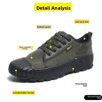 New 5688 Men's Low-Top Outdoor Construction Labor oes Anti-Slip Lightweight Canvas Se oes Casual Comfortable Workwear