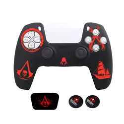 Spider Theme Soft Silicone Protective Case with Grip Caps (004)
