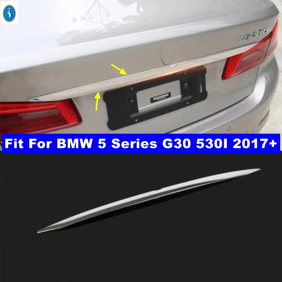 

Accessories Rear Tail Door Strip Tailgate Trunk Trim Cover Exterior Parts Stainless Steel For BMW 5 Series G30 530I 2017 - 2023
