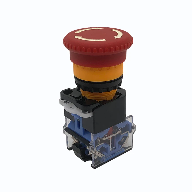 Emergency Stop Self-Locking Button Switch Red Green Machine Tool Switch 22mm