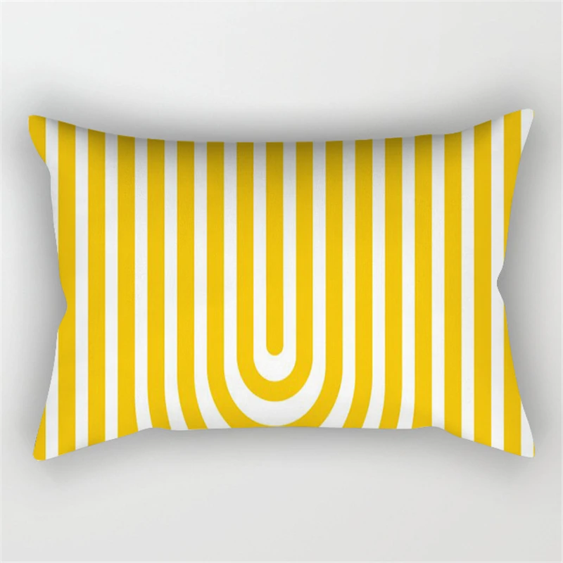 30x50cm Yellow Geometry Pillowcase Decor Sofa Cushion Pillowcover Polyester Pillow Cases for Home Decor Bedding Cushion Cover 
