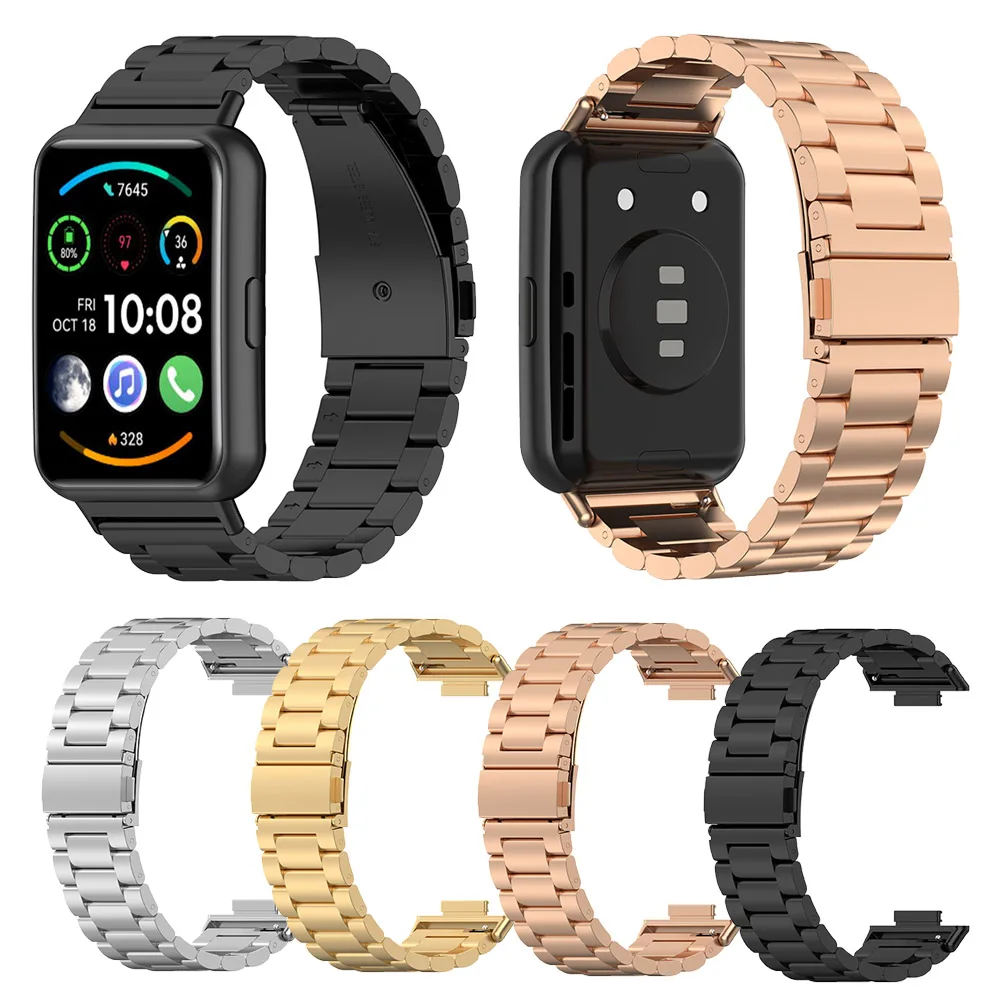 

Metal Wristband For Huawei Watch Fit 2 Strap Band Stainless Steel WatchStrap For Huawei Watch Fit 2 Active Watchband Bracelet