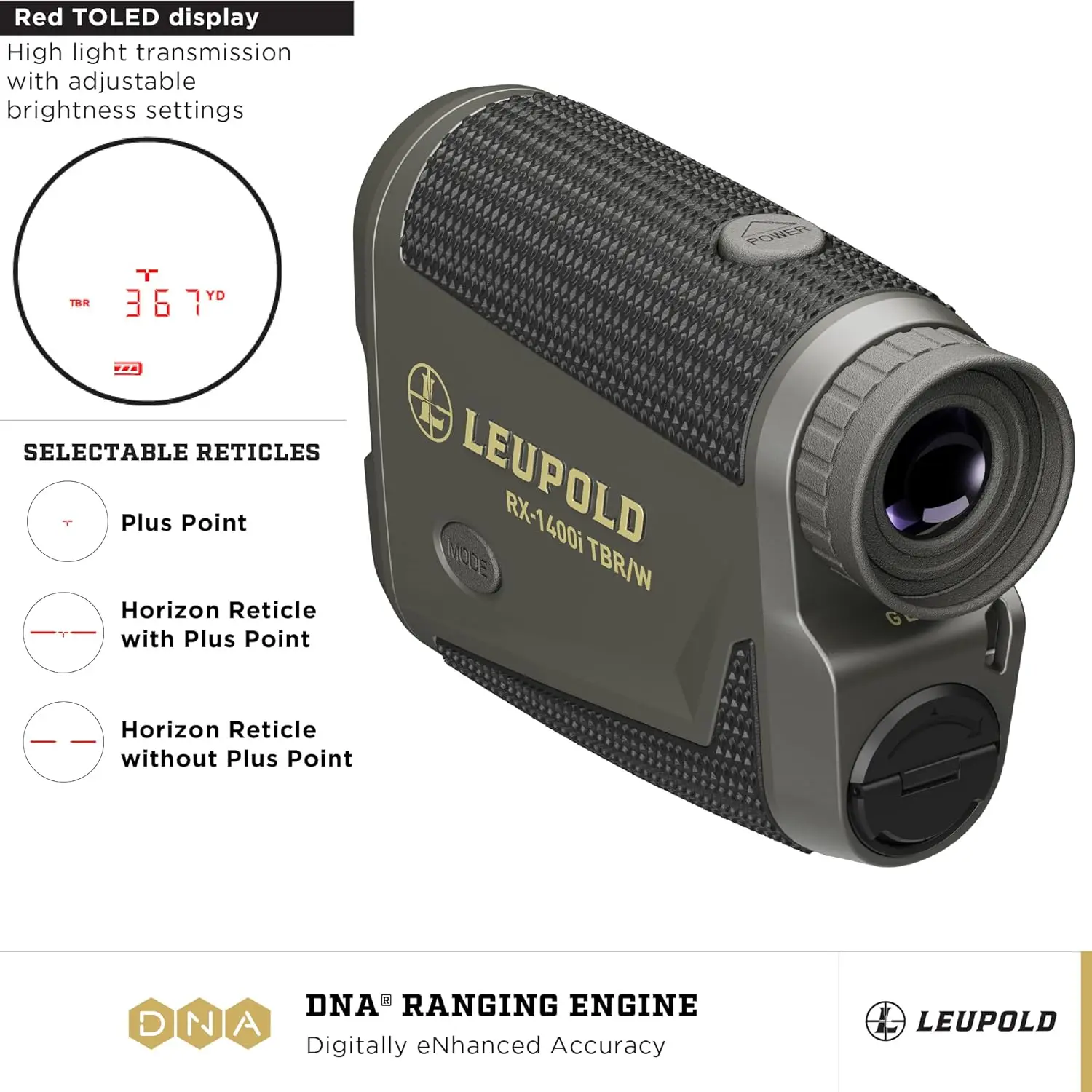 Flightpath Rangefinder, Black/Gray