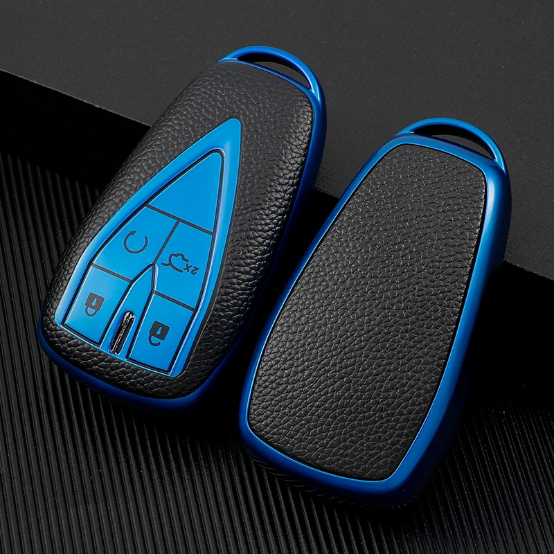 TPU Leather Shell Fob Car Key Case Cover for Changan UNIT UNIK CS35PLUS CS55 PLUS CS75 PLUS Oshan X7 X5 Car Accessorie