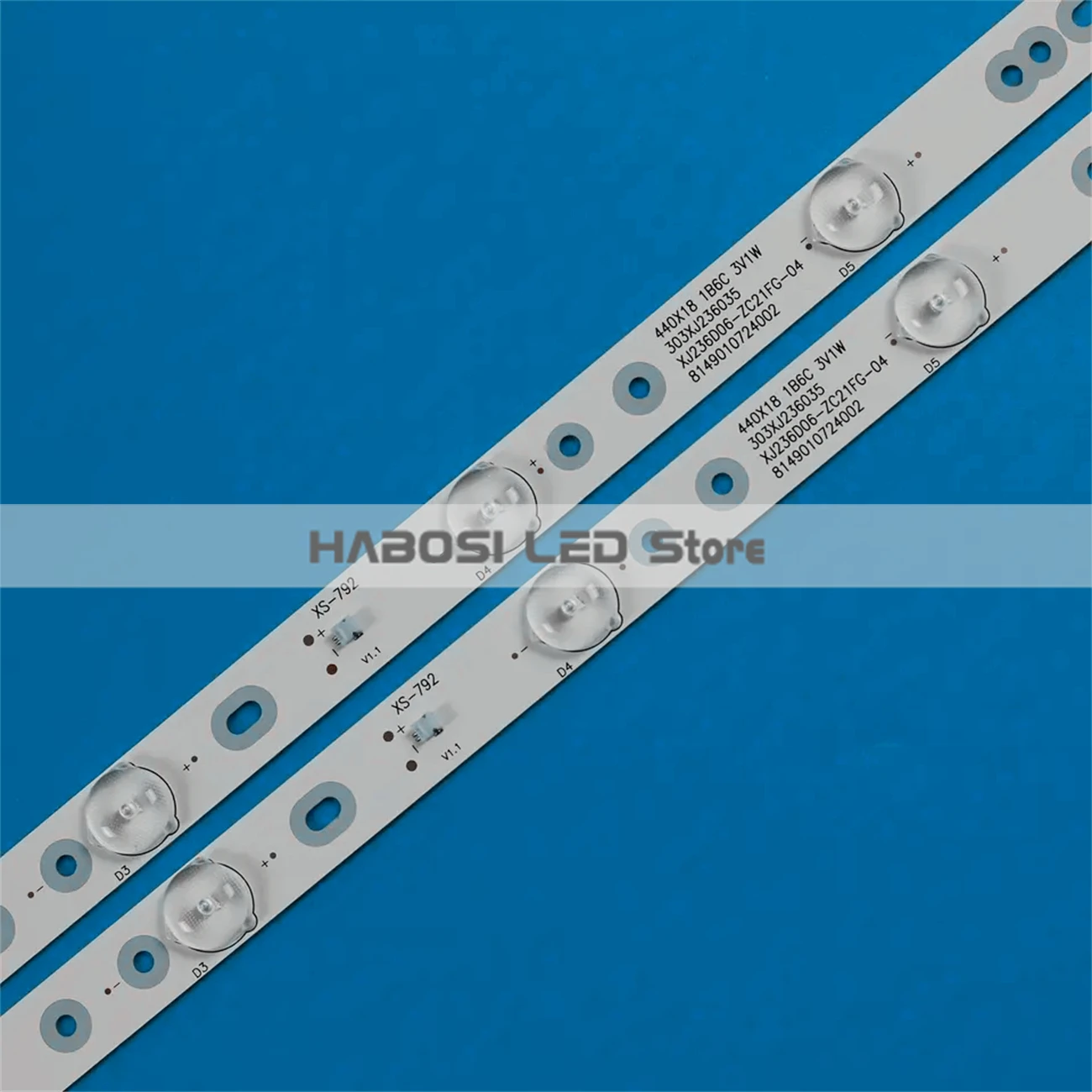 LED Strips 2pcs/Kit for 24 TV Vios VTV23615A 303XJ236035 XJ236D06 ZC21FG 04 CRH K243535T020654I Rev1.1