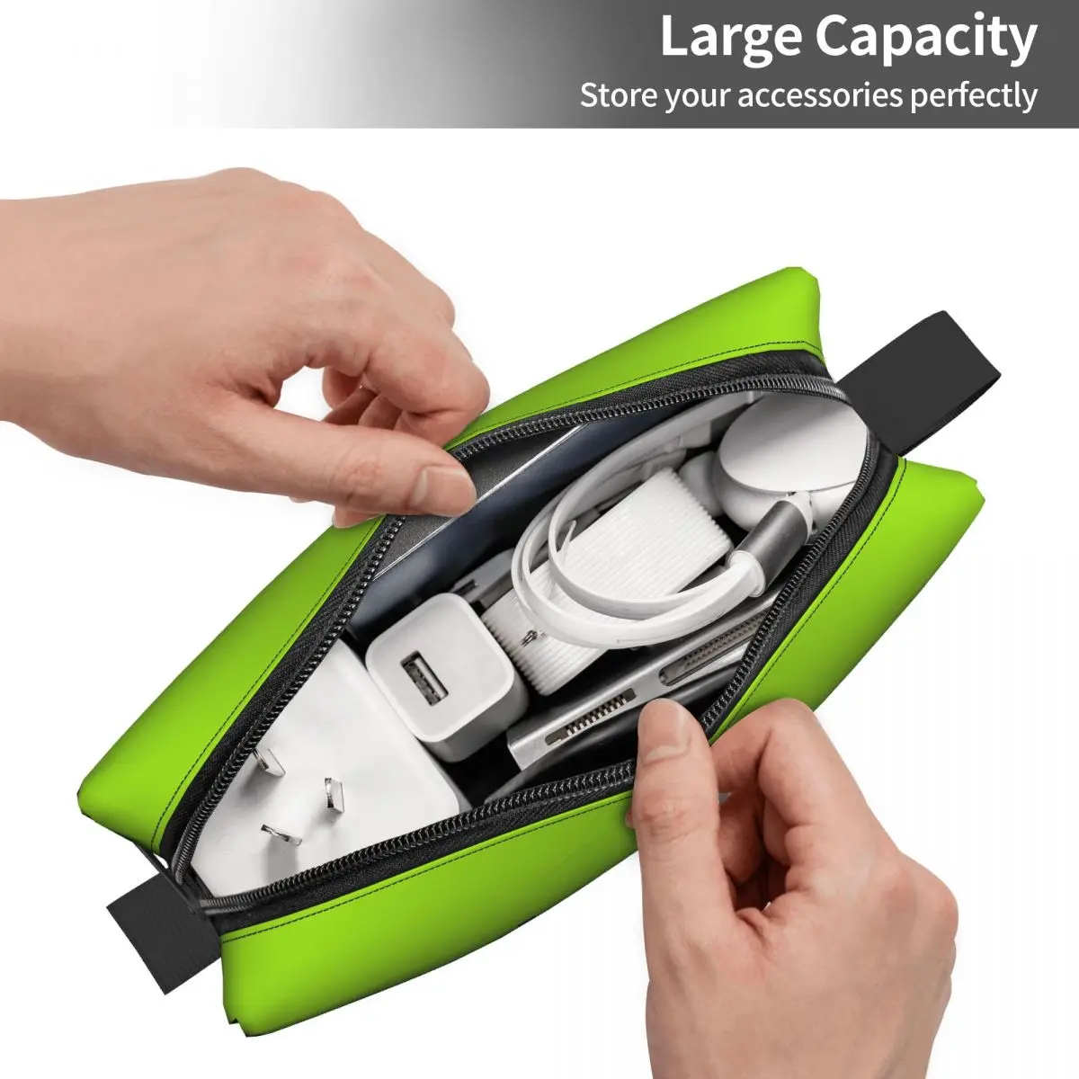 Hyperpop Brat Circle Cosmetic Bag for Women Makeup Bags Charli Xcx Travel Daily Toiletry Bag Organizer Storage Bag 4