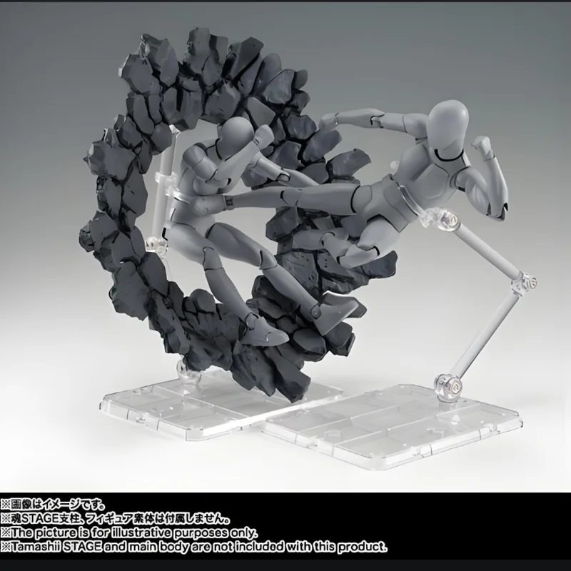 Dynamic Debris & Impact Set - 1/12 Scale Action Figure Accessories with Mist Effects