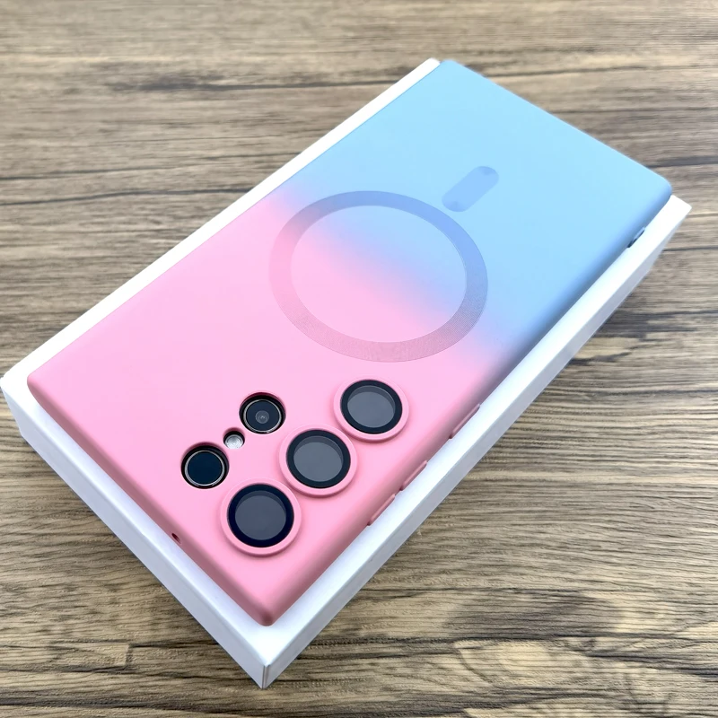 Gradient Silicone Case with MagSafe Charging Compatibility