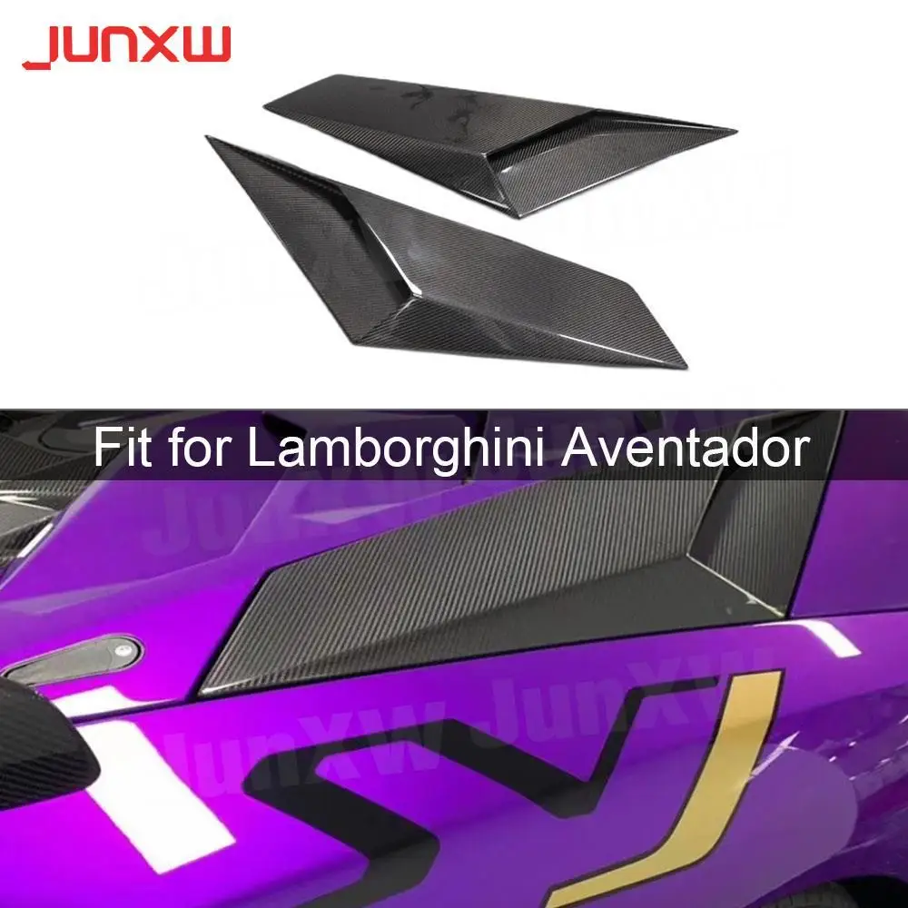 

Carbon Fiber Rear Bumper Side Air outlet Fins Splitters Flaps For Lamborghini Aventador LP700 LP720 Upgrade ti LP750 SV Style