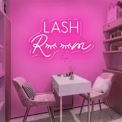 Pink Neon Sign Lights for Salon Wall Art and Room Decor (Pink)