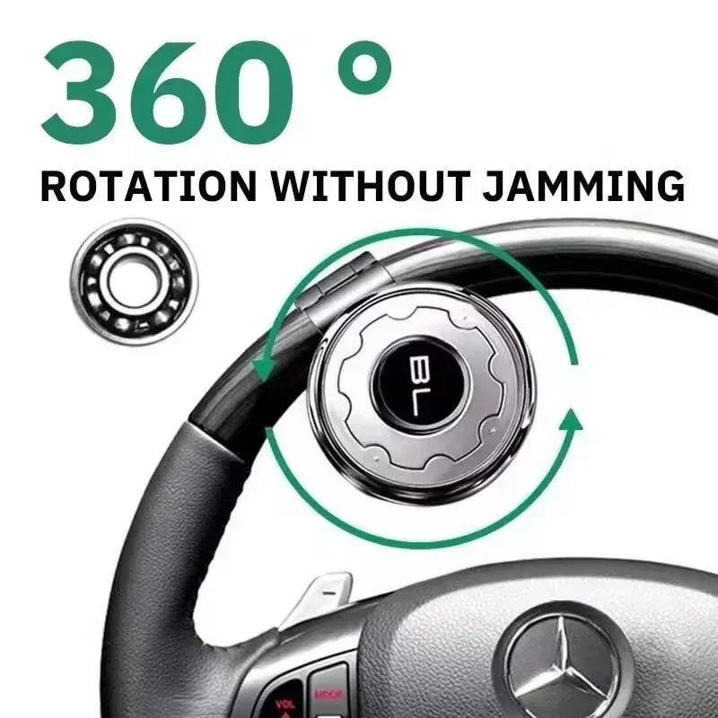 Car Steering Wheel Booster Spinner Knob 360 Degree Rotation Ball Handle For Cars Semi Truck Forklifts Auto Parts