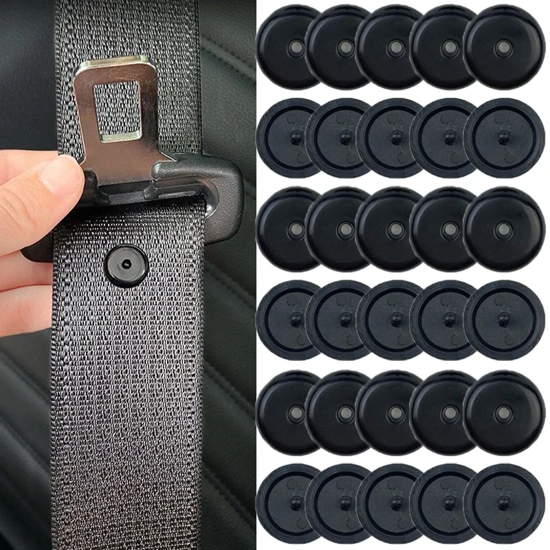 Car Safety Seat Belt Stopper Buckle 5 15Pcs Auto Seat Belt Spacing Limit Stop Plastic Anti slip Belt Stop Button Seat Belt Stopper