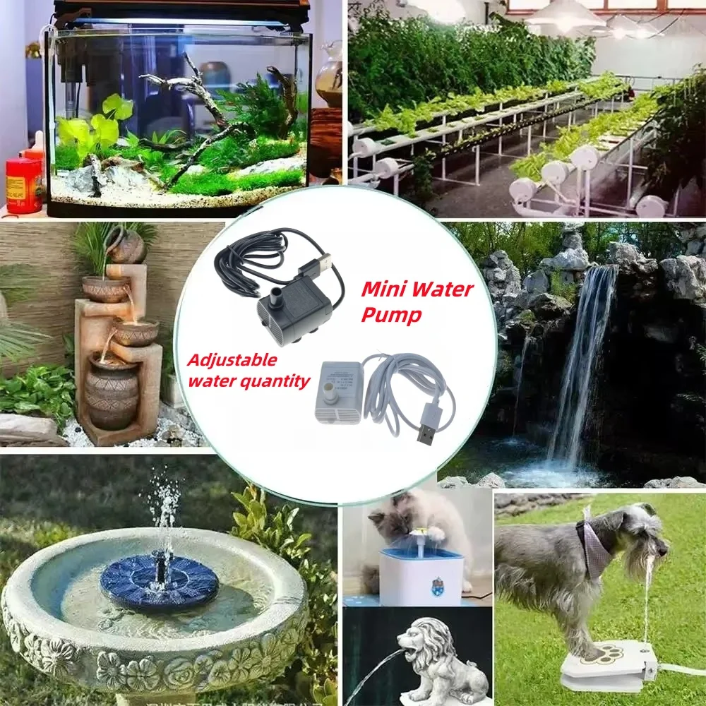 Pet Cat Water Dispenser with Anti Dry Burning Motor and Flower Design Submersible Pump