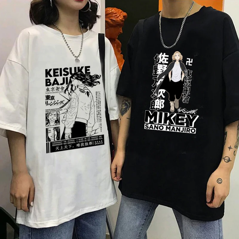 

Japanese Anime Tokyo Revengers T Shirt Men Kawaii Harajuku Manga Graphic Tees Anime T-shirt Unisex Summer Tops Tshirt Male 90s