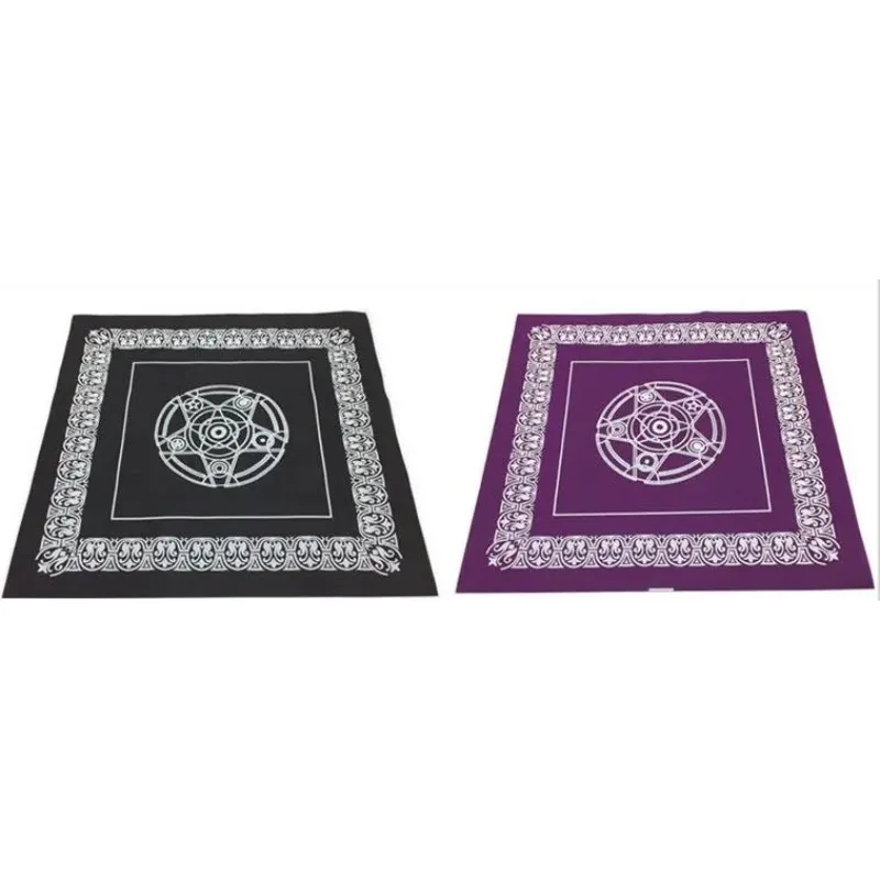 

49*49cm pentacle Tarot game tablecloth non-woven material board game textiles tarots table cover playing cards