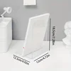 2pcs Acrylic Bookends - Transparent L-Shaped Desk Organizer, Bookshelf for Office & Home, Book Display Rack 5