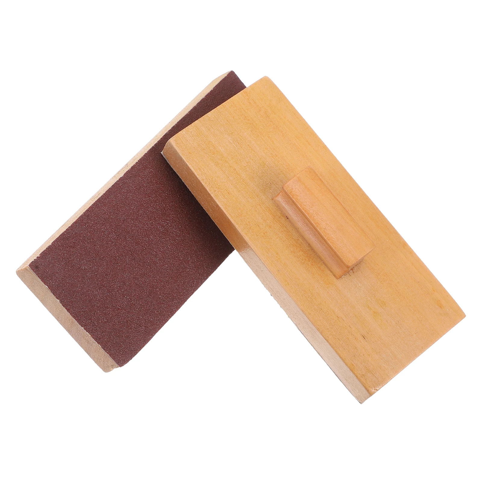 1 Pair Wooden Sand Block Castanet Orff Percussion Instrument Children Early Educational Toys