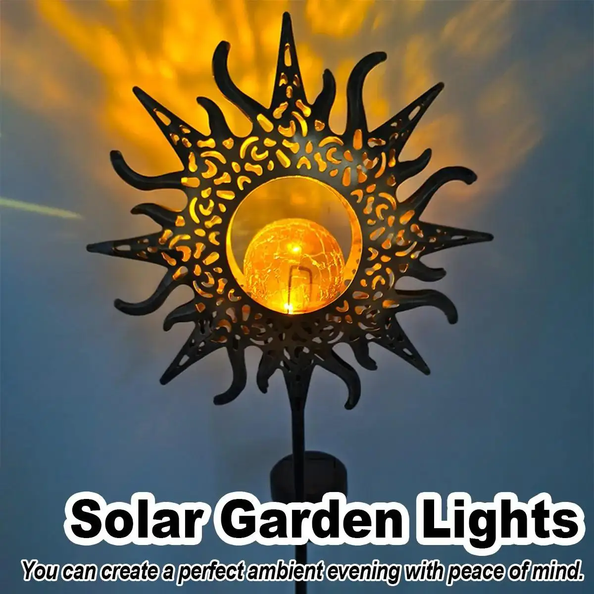 Solar Iron Outdoor Light 1