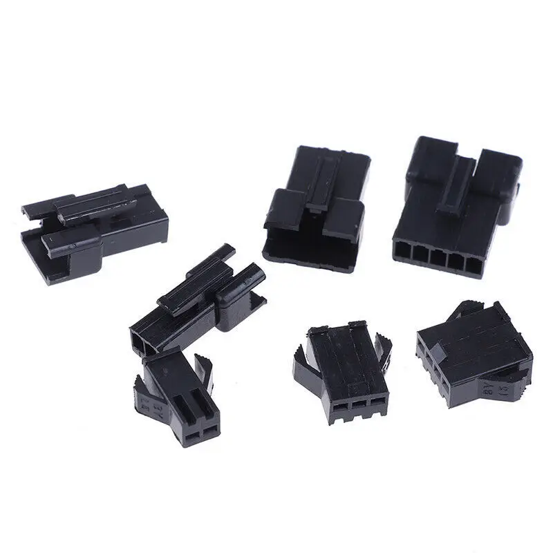 200PCS 2.54mm Pitch 2/3/4/5Pin JST SM Connectors Male and Female Header Plug Housing Pin Connectors Crimp Terminal Adapter jst connectors