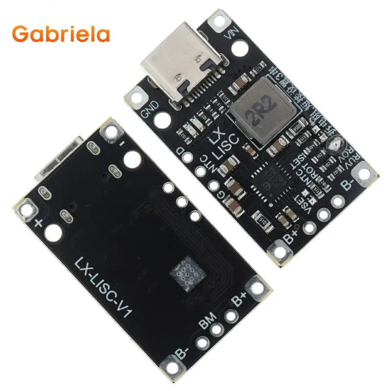 Type-C USB 2/3S BMS Lithium Battery Charging Boost Module 15W 8.4V 12.6V 1.5A With Balanced Support Fast Charge With Indicator lithium battery charging module