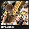 Men's Grooming Kit 3-Piece Set, Golden Balck Hair Clippers With LCD Display, USB Rechargeable, 8 Guide Combs, Trimmer And Shaver 4