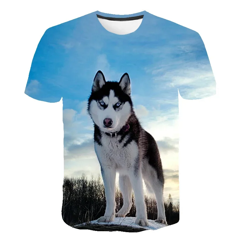 

Boys Girls Cute Dogs T-shirts Clothing Kids Cartoon 3D Printed Tees Tops Children Short-sleeve Clothes Summer Casual Top