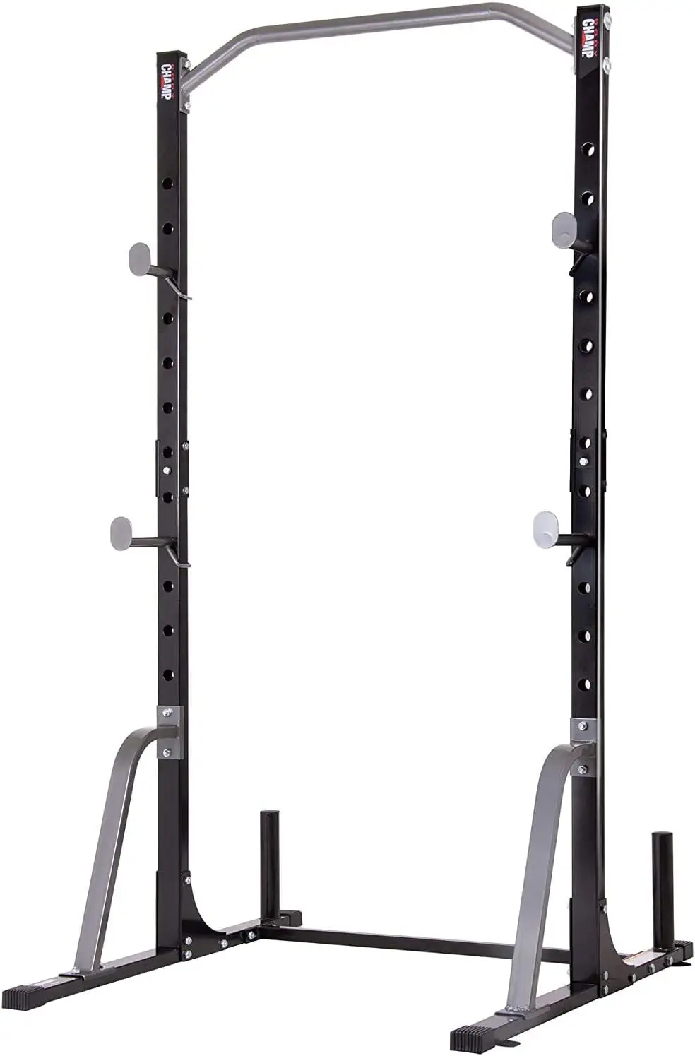 

Power Rack System Adjustable Squat Rack Weight and Bar Holder for Home Fitness Equipment with Built in Floor Anchors Stability