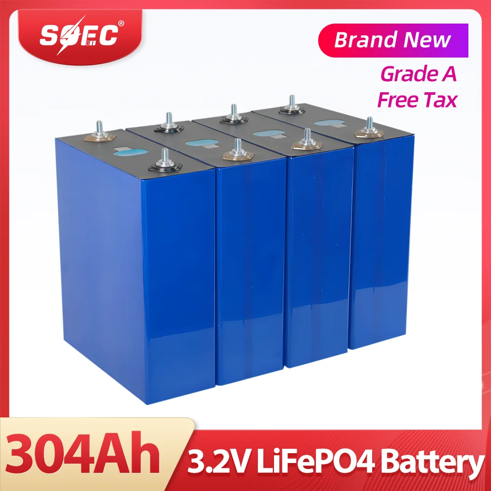 

Аккумуляторные элементы 304Ah Lifepo4, абсолютно новые, класса А, 3,2 в, Ач