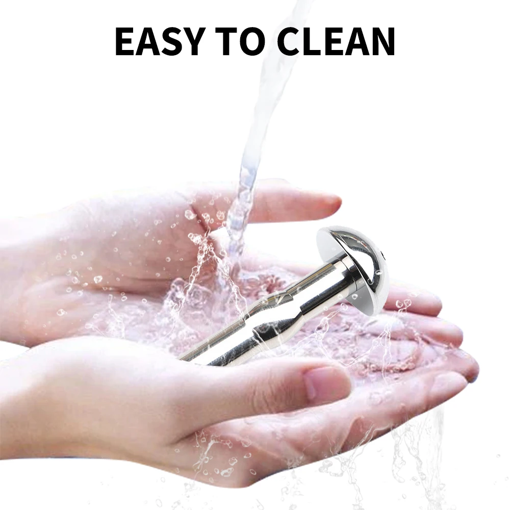 Penis Sex Toys Stainless Steel Hollow Urethral Plug Insert Sounding Rod Penis Plug Urethral Dilators Catheter Male Mastuburator