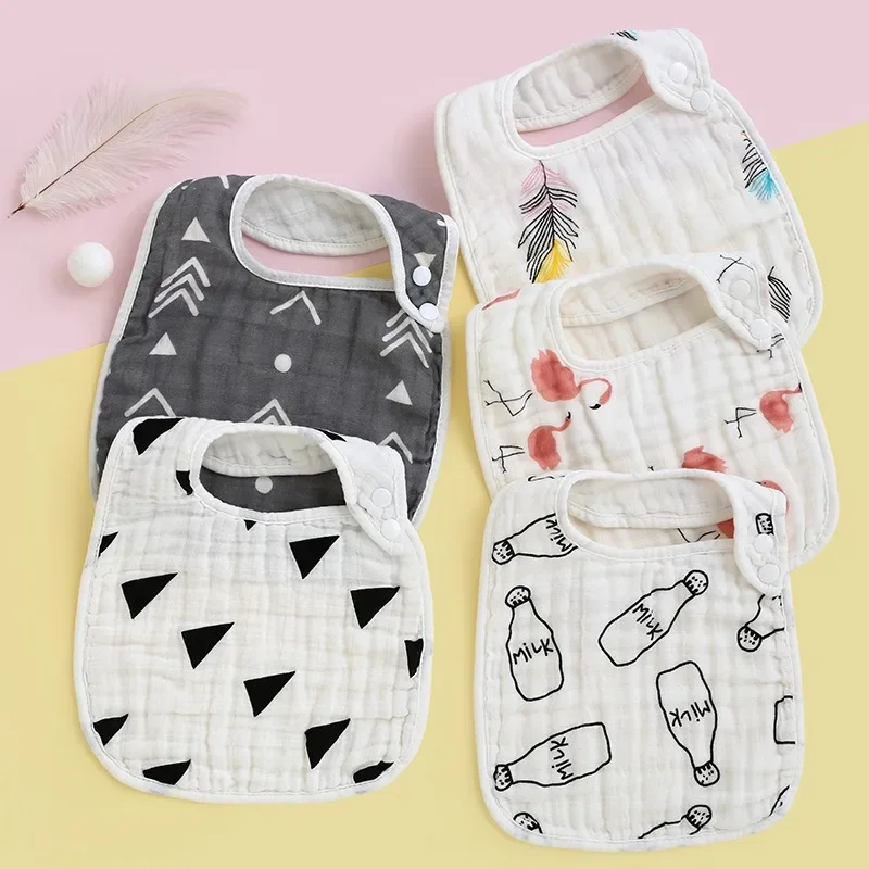 

Cotton anti-fouling newborn drool pocket for boys and girls baby bibs Cotton baby drool towel baby bib easy to clean