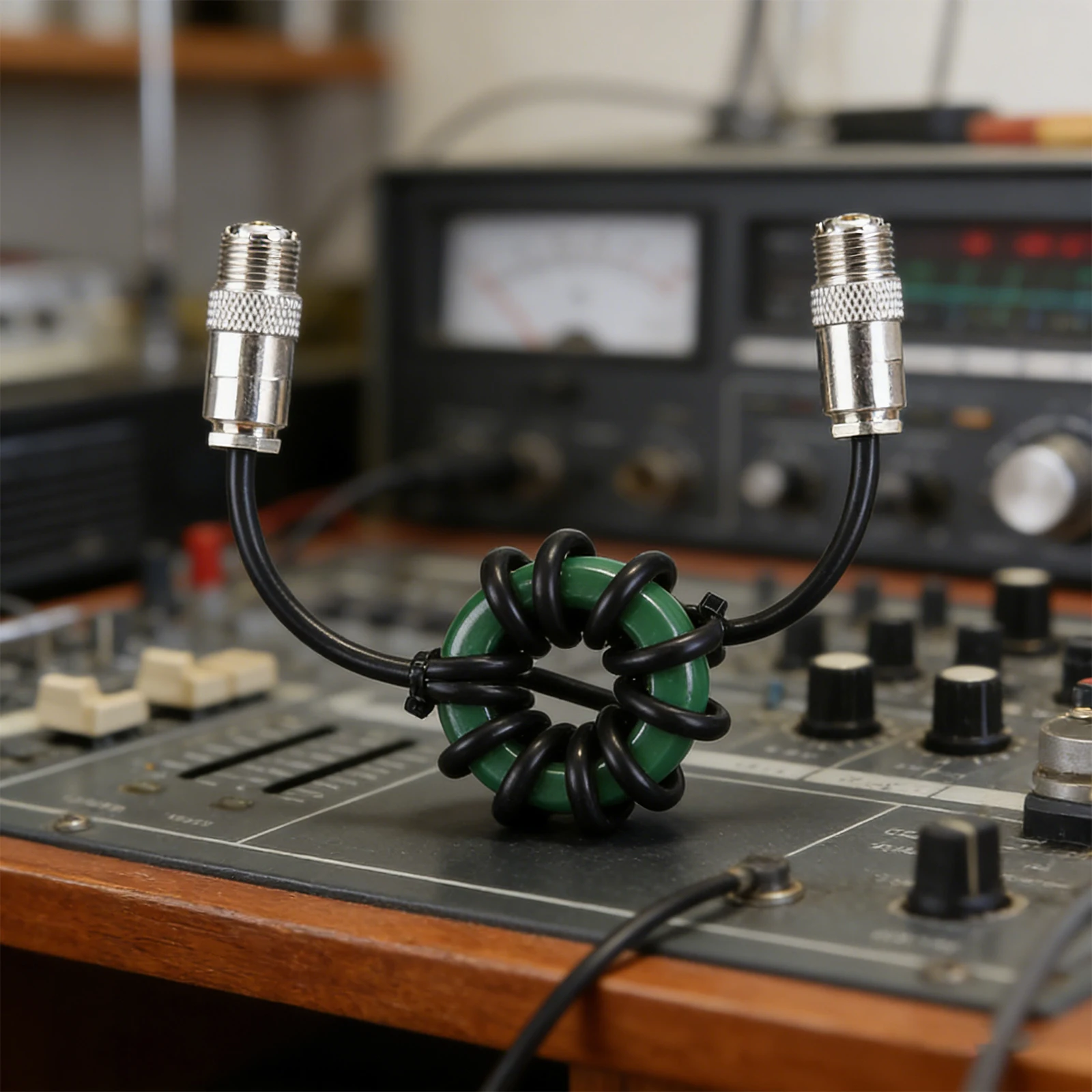 1.8-54MHz 단파 초크 코일 자기 링 고품질 니켈-아연 자기 링 고전력 내용성 라디오 액세서리