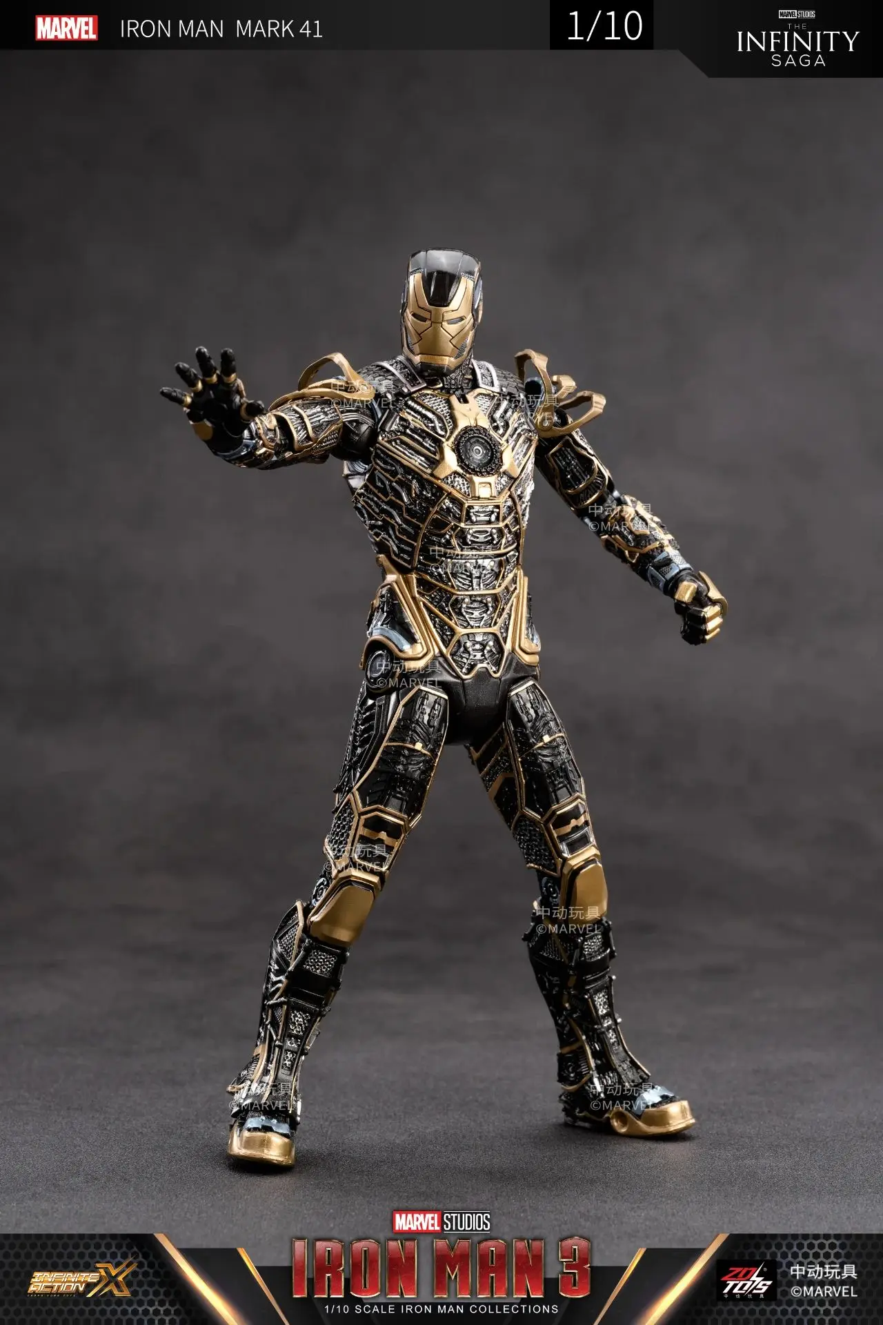 ZD Toys Iron Man Action Figure Joint Movable Bone MK41 MK35 MK3 MK42  Movie Action Figure 7 Inches Mark Collect Gifts