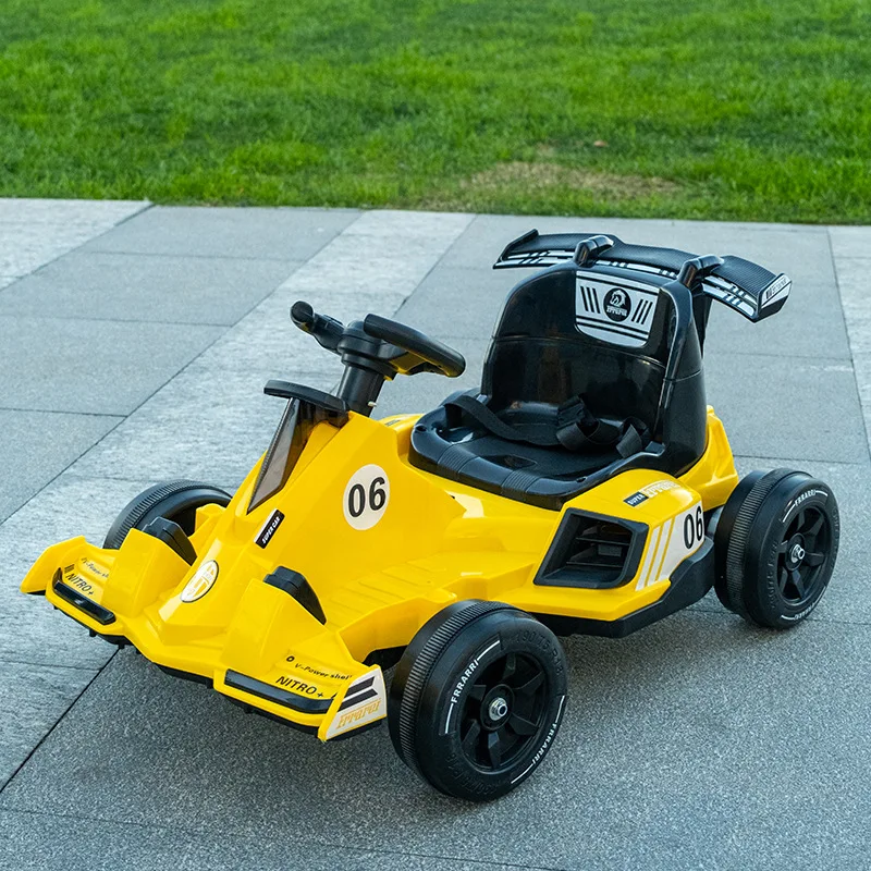 Carro elétrico das crianças vai Kart com jogo, brinquedo ao ar livre,  passeio no carro para 3-8 anos de idade bebê, carrinho de criança,  veículos, novo - AliExpress
