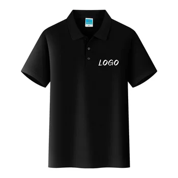Personalizza la polo con logo per uomo e donna Estate manica corta tinta unita 5XL camicie in peluche testo stampa fotografica top vestiti