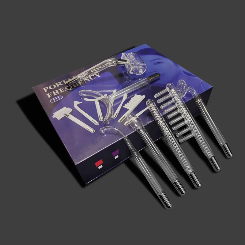 High Frequency Facial Machine Electrotherapy Wand Glass Neon + Argon Wands Remove wrinkles High Frequency Wand(no handle） 2