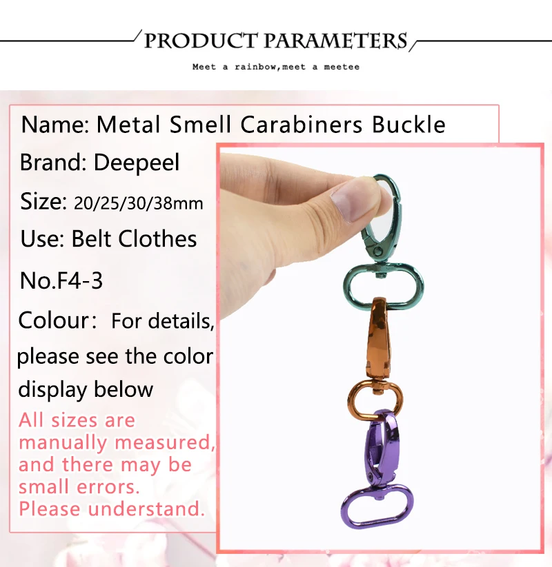 5/10Pcs 20-38mm Metal Hook Buckle for Bag Strap Swivel Lobster Clasp Dog Collar Carabiner Clip KeyChain Fastener Accessories