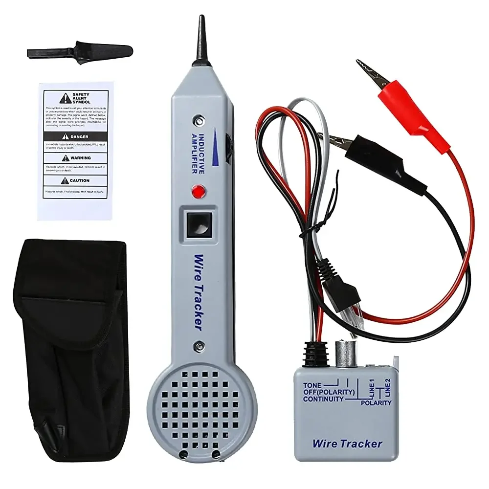 Tone Generator Kit Wire Tracer Circuit Tester Tone Tracing Probe Kit 200EP High Accuracy Cable Tester Line Finder Toner 6