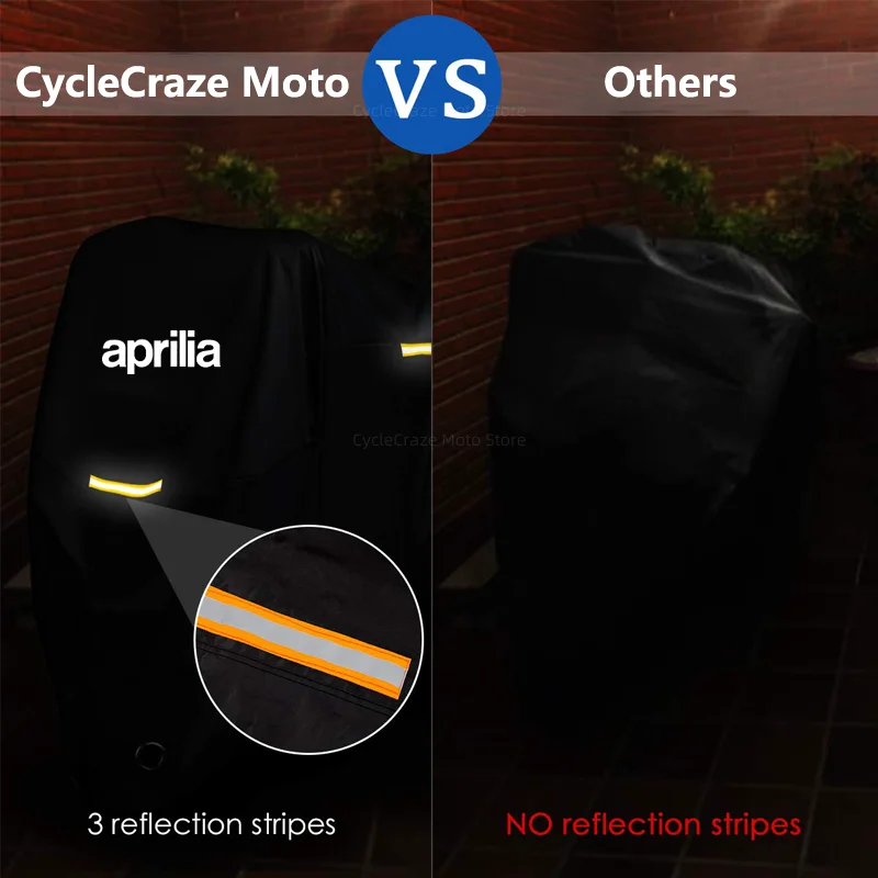 방수 야외 스쿠터 오토바이 커버, UV 보호대 먼지 비 커버, Aprilia RSV4 RS660 RS4 RS125 Tuono V4 APR GPR150