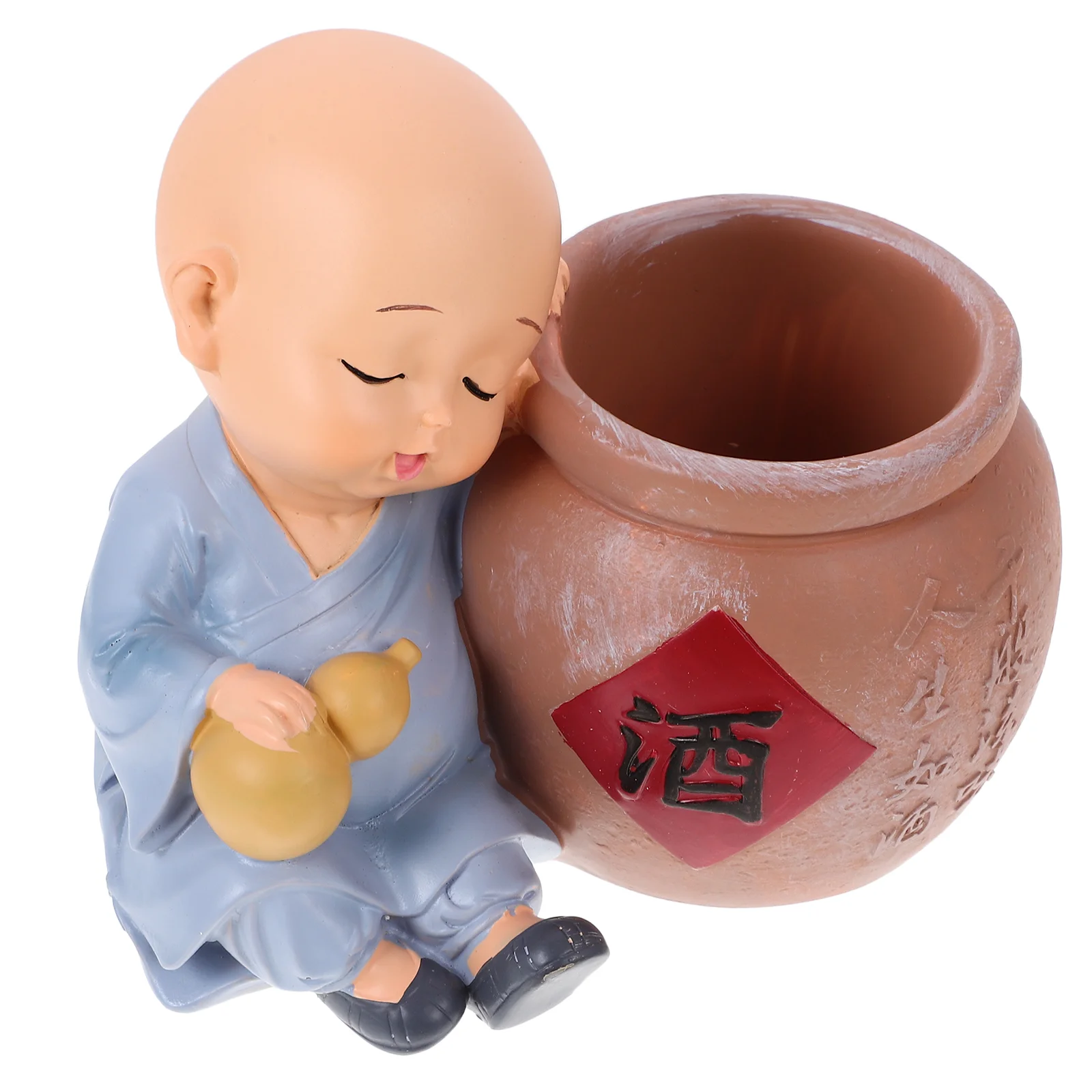 

Decorations for Home Mini Garden Gift Photo Props Photoshoot Small Monk Adornments Resin Figurines