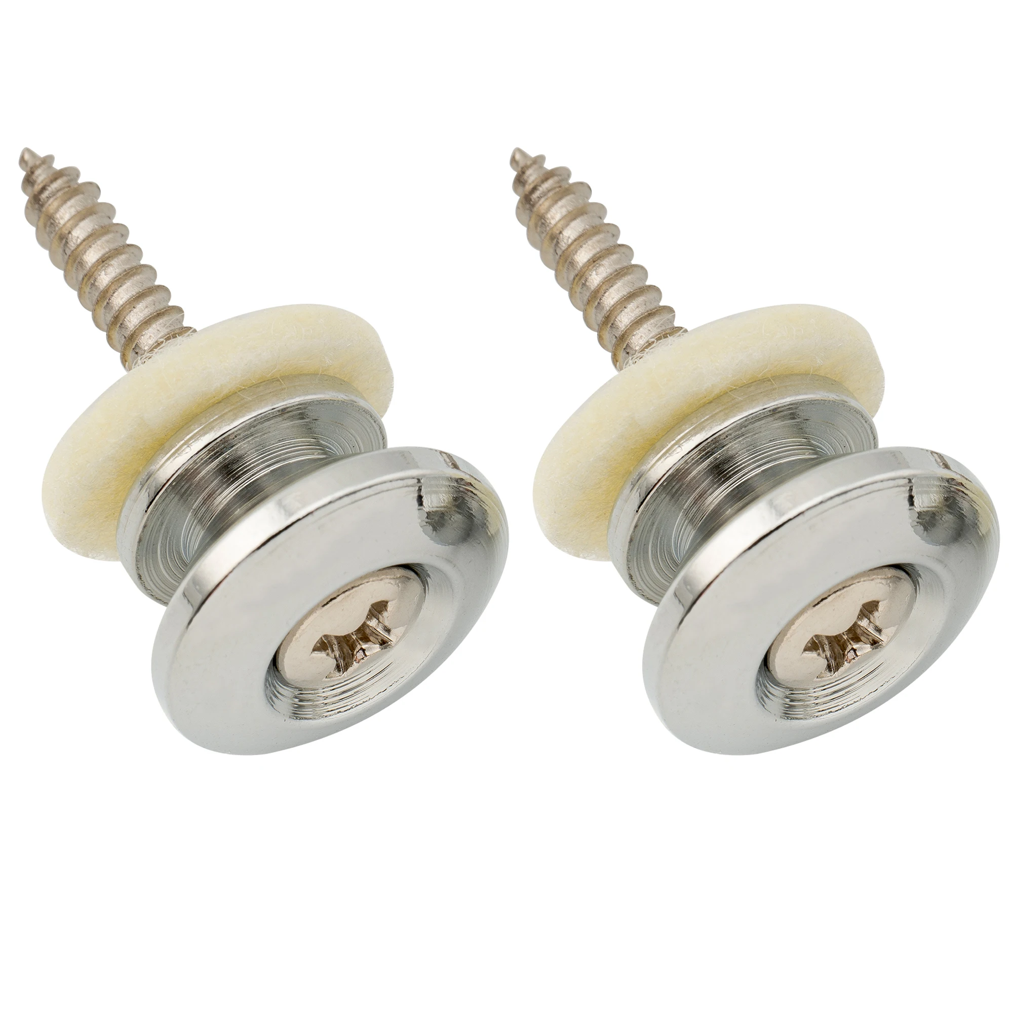 Musiclily Pro 14 mm Stahl-G-Typ-Gurtknopf-Endstifte für akustische E-Gitarre, Bass (2er-Set)