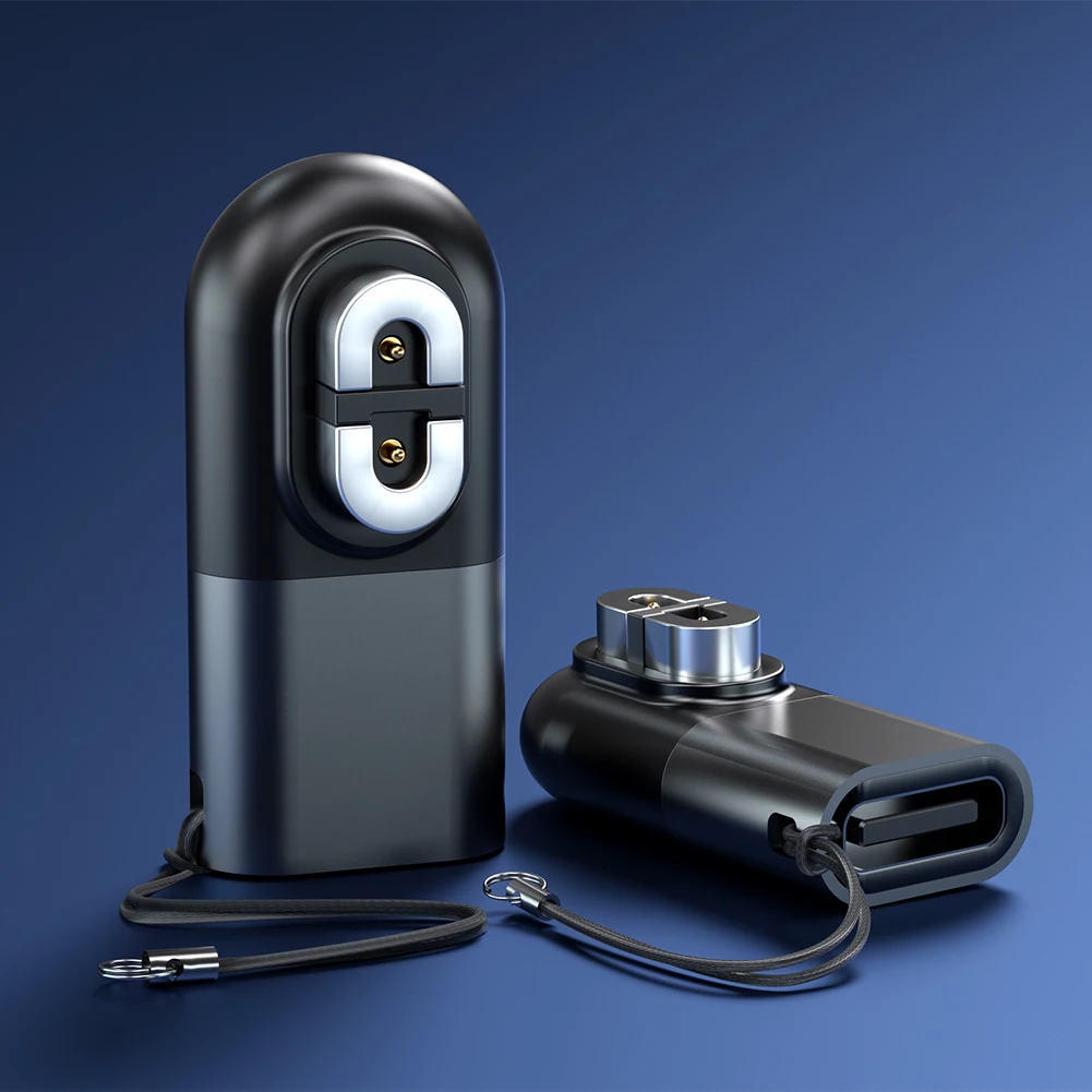 Magnetic Charging Adapter Converter 90 Degree Bending with Lanyard Hole for AfterShokz Aeropex AS800/OpenRun Pro AS810